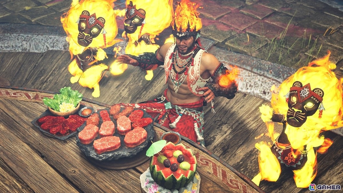 「モンスターハンターワイルズ」夏の季節イベント「交わりの祭事【踊火の儀】」が7月23日より開催！大集会所が夏の暑さを吹き飛ばす踊りと火をテーマにした装いにの画像5