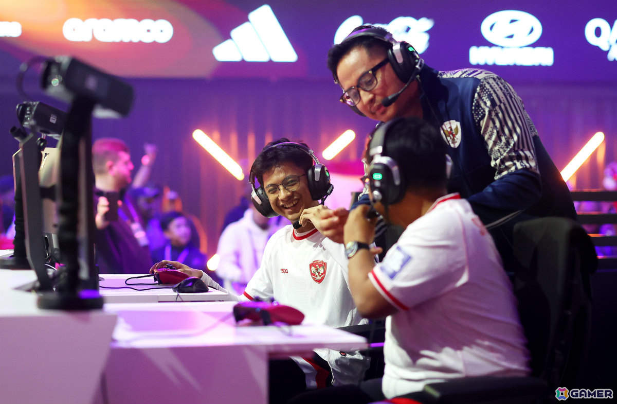 決勝でゴールを決め喜ぶインドネシア代表