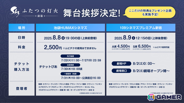 映画「Sky ふたつの灯火 - 前篇 -」舞台挨拶が公開初日の8月8日に池袋、9日に新宿で開催決定！の画像2