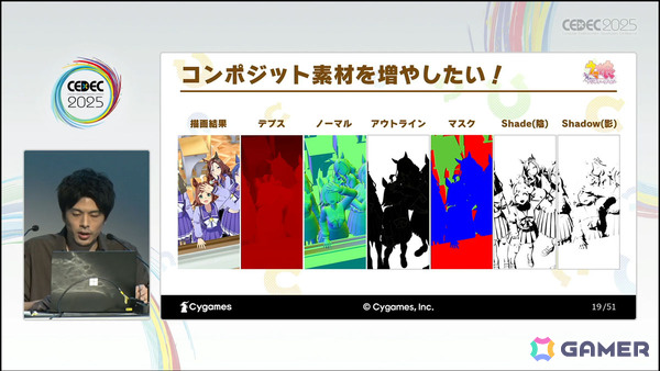「ウマ娘」の映像制作における課題とその改善を実現するツールを紹介――ゲームではできない処理を加えた高品質化を実現【CEDEC2025】の画像6