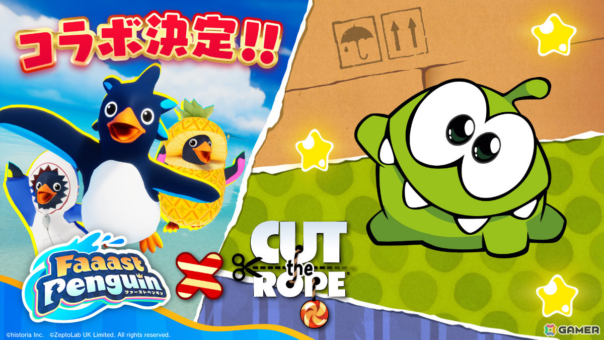 「Faaast Penguin」×「カット・ザ・ロープ」のコラボが8月14日より開催！マイアミを舞台にした新シーズン「チェイス・ザ・ヒート」も7月31日よりスタートの画像