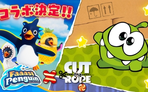 「Faaast Penguin」×「カット・ザ・ロープ」のコラボが8月14日より開催！マイアミを舞台にした新シーズン「チェイス・ザ・ヒート」も7月31日よりスタート