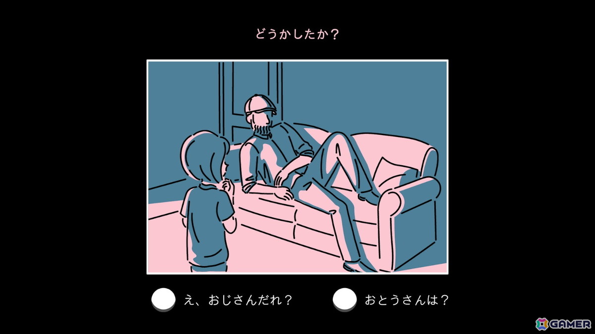 父親の代わりにいたのは見知らぬ男――認識の“歪み”を体験するインタラクティブノベルゲーム「ダレカレ」がSteam/Switchで配信！の画像4