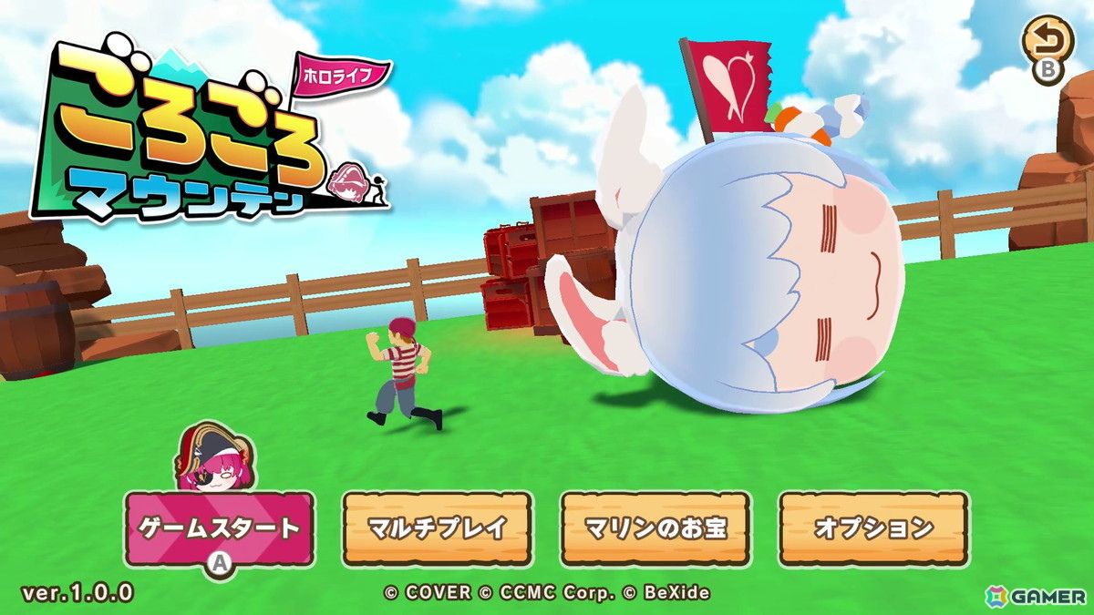 “推し”と一緒に駆け上る3Dごろごろアクションゲーム「ホロライブごろごろマウンテン」がSteamで配信！の画像