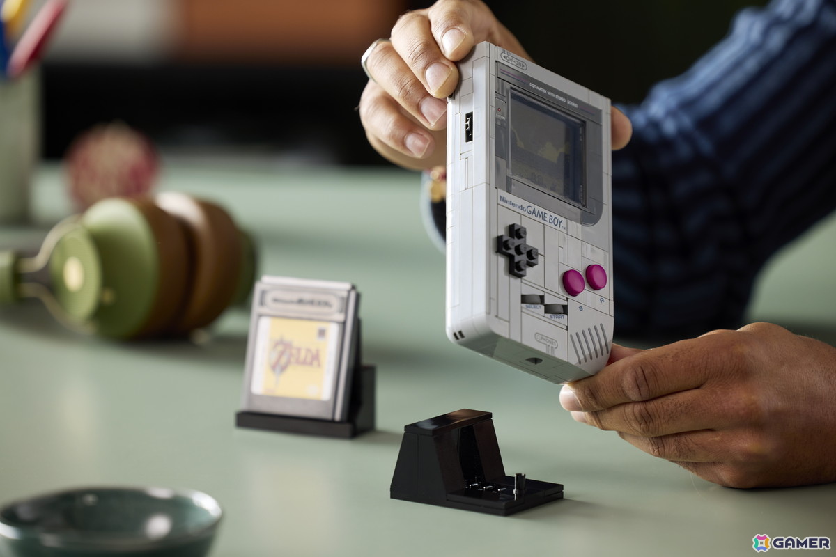 初代ゲームボーイ約1：1スケールのレゴセットが10月1日に発売！レゴブロックで再現した「ゼルダの伝説 夢をみる島」「スーパーマリオランド」のカートリッジも付属の画像