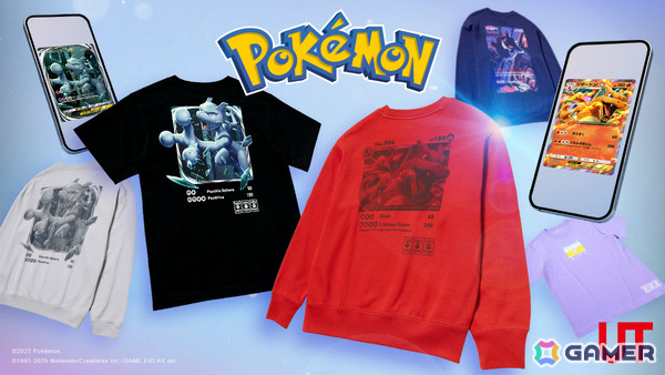 「ポケモンカードゲーム」「ポケポケ」とコラボしたUTが8月11日に発売！ミュウツーやピカチュウなどが描かれたTシャツ＆スウェットがラインナップの画像2