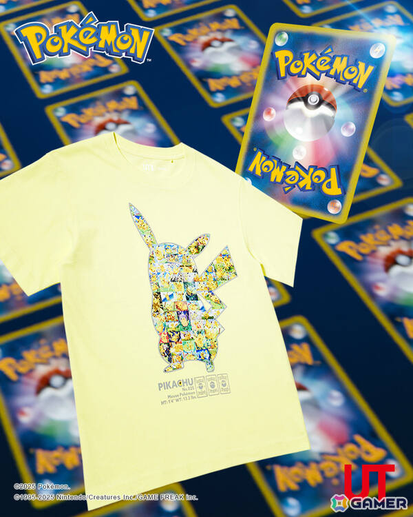 「ポケモンカードゲーム」「ポケポケ」とコラボしたUTが8月11日に発売！ミュウツーやピカチュウなどが描かれたTシャツ＆スウェットがラインナップの画像27