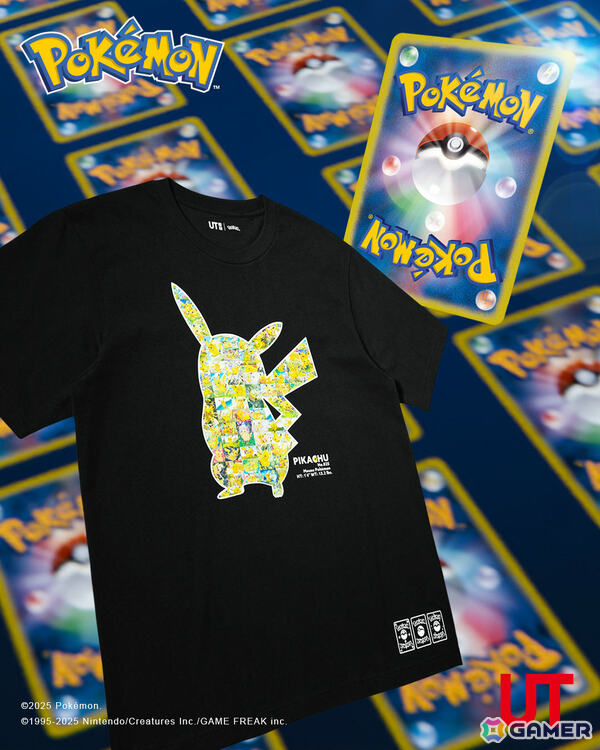 「ポケモンカードゲーム」「ポケポケ」とコラボしたUTが8月11日に発売！ミュウツーやピカチュウなどが描かれたTシャツ＆スウェットがラインナップの画像7