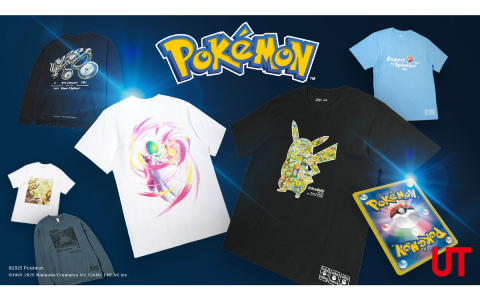 「ポケモンカードゲーム」「ポケポケ」とコラボしたUTが8月11日に発売！ミュウツーやピカチュウなどが描かれたTシャツ＆スウェットがラインナップ