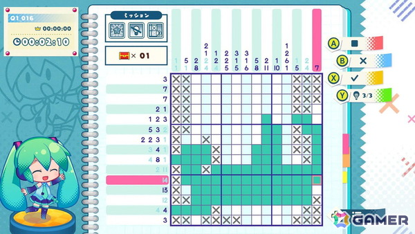 1,000問以上のパズルを収録した「初音ミク ロジックペイントS＋」が配信！初音ミクやおなじみのピアプロキャラクターズと一緒にパズルにチャレンジしようの画像2