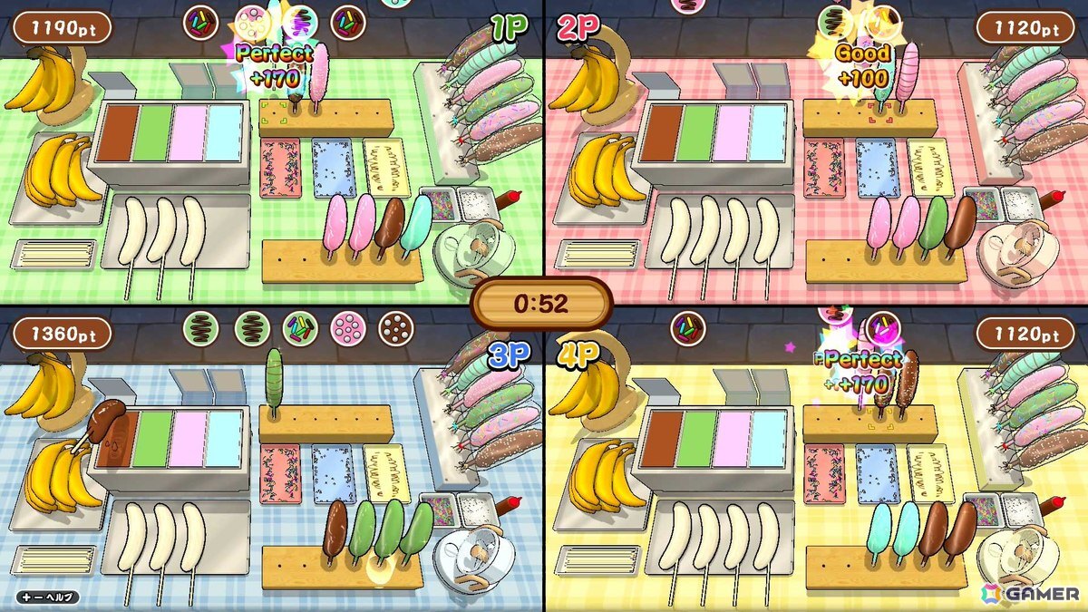 目指せチョコバナナ職人!パーティアクションゲーム「作って!チョコバナナ」がSwitch/Steamで配信の画像