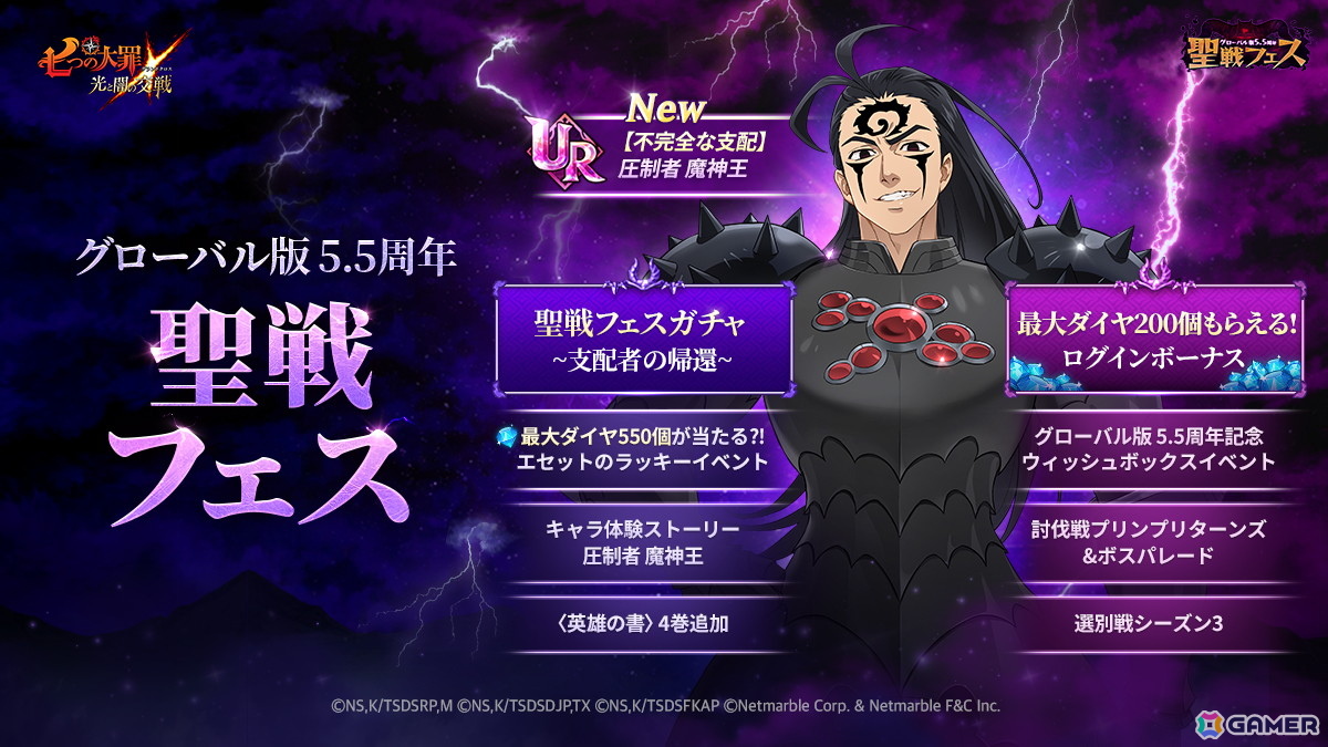 グラクロ」グローバル版5.5周年聖戦フェス第1弾にて【不完全な支配