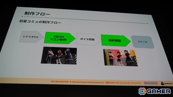 「学マス」の細かな演出は工夫の賜物だった！制約がある中で生み出された親愛度コミュ、初星コミュの制作フローを解説【CEDEC2025】の画像21