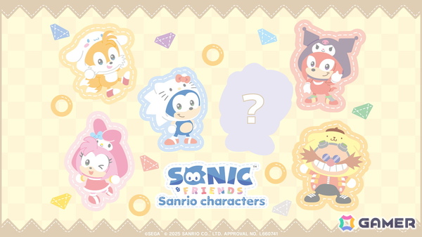 「SONIC ＆ FRIENDS」とサンリオキャラクターズのコラボ第3弾イラストが公開！ナックルズとクロミ、Dr.エッグマンとポムポムプリンの組み合わせにの画像1