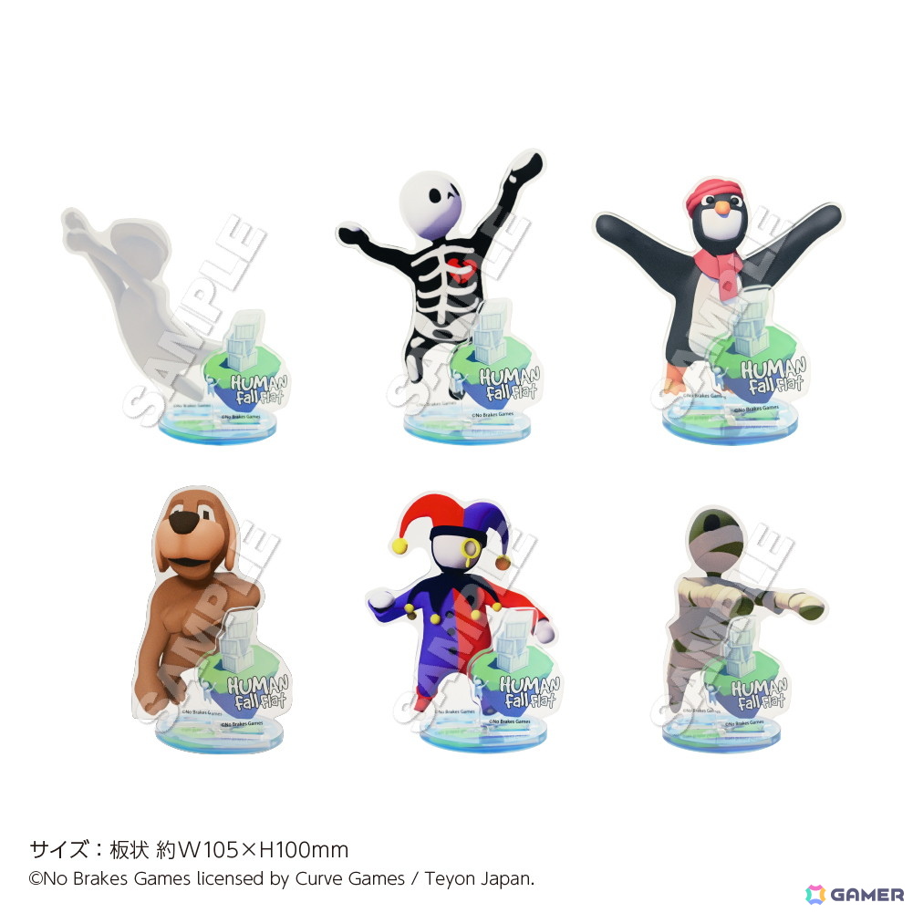 「ヒューマン フォール フラット」in 22カレーが8月9日より開催！ふにゃっとしたキャラたちをイメージしたメニューやグッズがラインナップの画像5