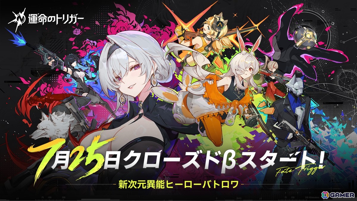 新次元異能ヒーローバトルロイヤル「運命のトリガー」のCBTがスタート！Twitchでの視聴特典キャンペーンも開催の画像