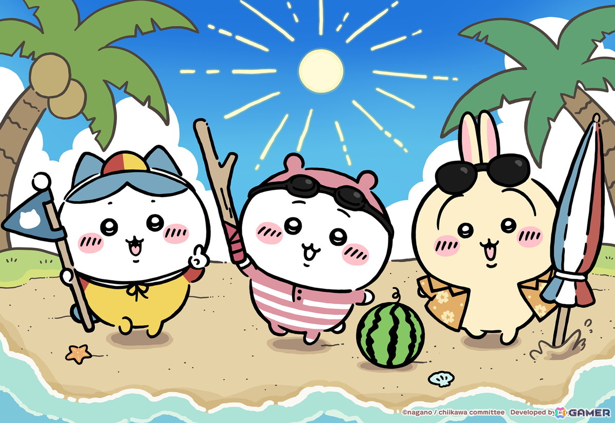 「ちいかわぽけっと」で「ビーチイベント」が7月29日より開催!「長岡まつり大花火大会」や「ちいかわらんど」での特製うちわの配布もの画像