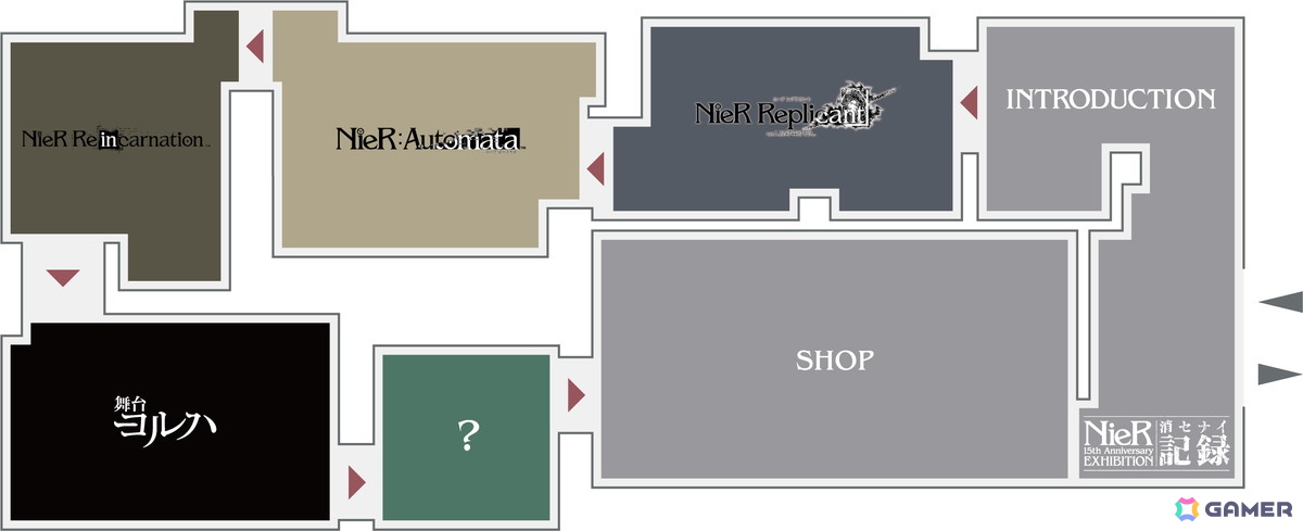 「NieR 15th Anniversary EXHIBITION 消セナイ記録」描き下ろしイラストなどを使用した記念グッズが先行公開！展覧会の会場MAPや見どころもの画像