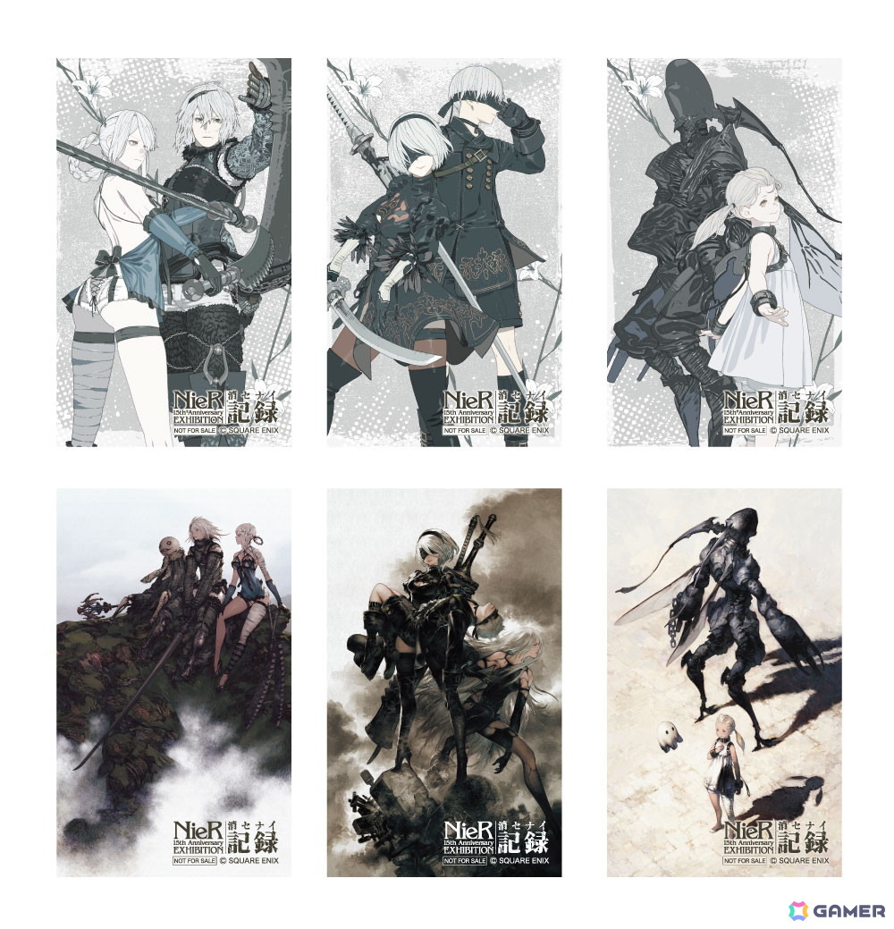NieR 15th 消セナイ記録 クリアプレート アクリルプレート ニーア展 NieR 15th 消セナイ記録 クリアプレート アクリルプレート