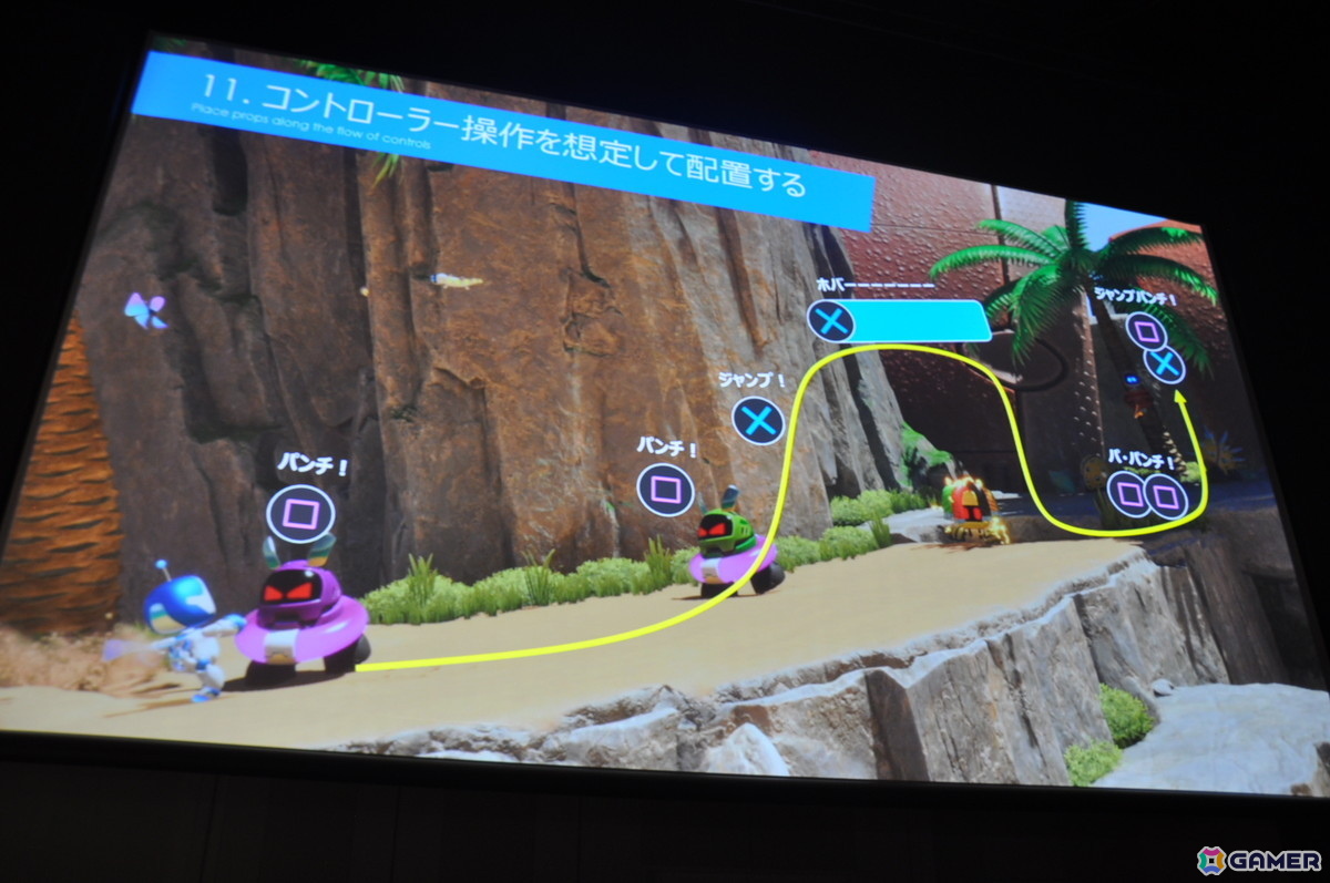 「アストロボット」をGOTYに導いたレベルデザイン：徹底したテンポの良さ、気持ちよさを生み出した数々の創意工夫が明らかに【CEDEC2025】の画像18