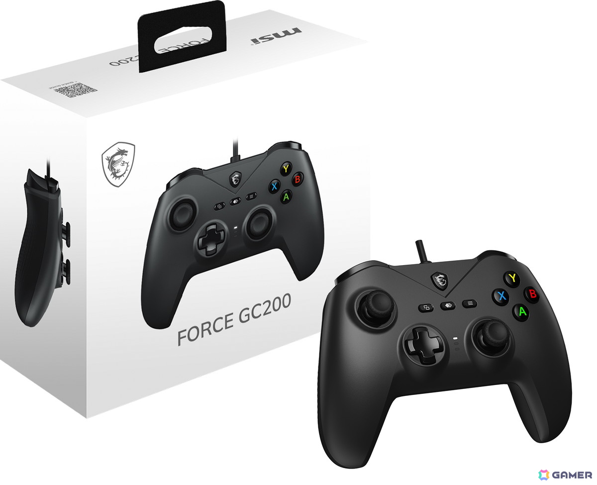 MSI、有線接続ゲーミングコントローラー「FORCE GC200」を8月1日にAmazon限定で発売!ターボ機能やホールエフェクト式のトリガーを搭載の画像