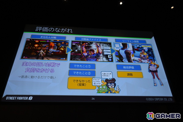 「スト6」で対人対戦のハードルを下げた「Vライバル（※まねもんくん）」……その秘密はプレイヤーたちの対戦の学習にあった！？【CEDEC2025】の画像12