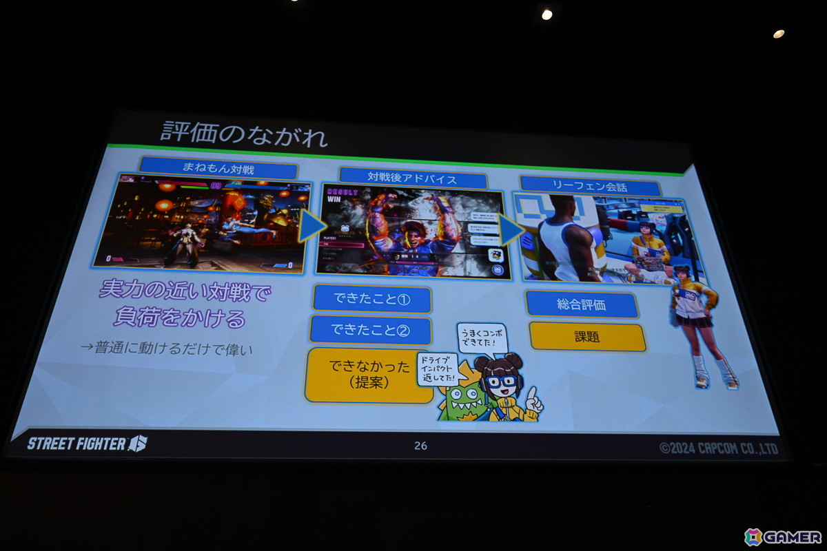 「スト6」で対人対戦のハードルを下げた「Vライバル（※まねもんくん）」……その秘密はプレイヤーたちの対戦の学習にあった！？【CEDEC2025】の画像12