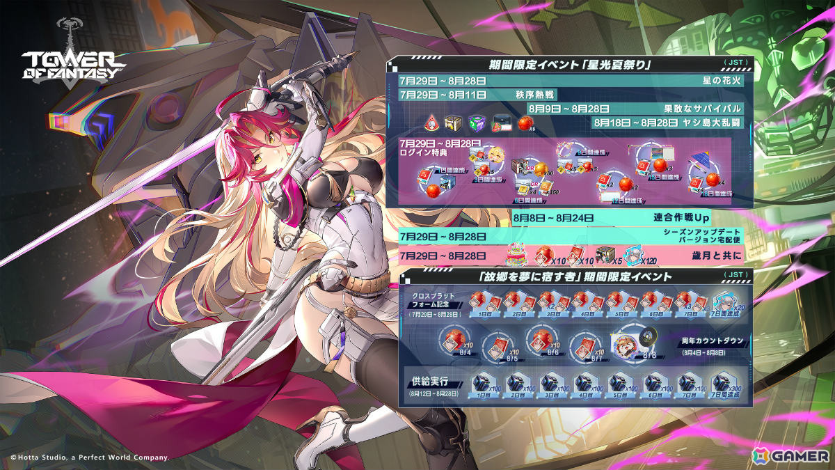 「タワーオブファンタジー」Ver.5.2「故郷を夢に宿す者」が7月29日に配信！新アバター「シードル」に加えクロスプレイも実装の画像5