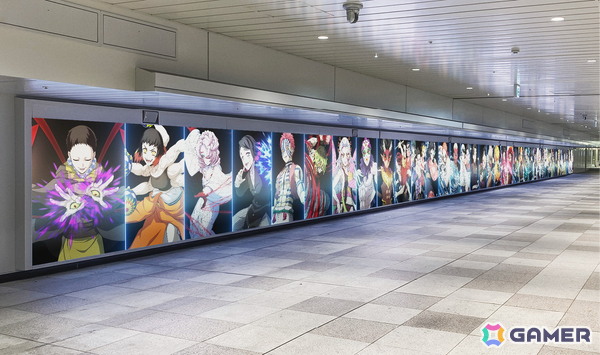 「鬼滅の刃 ヒノカミ血風譚2」JR新宿駅・東西自由通路で45.6m大型LEDビジョンと柱25面を連動させた特別映像を1週間限定で放映！の画像2