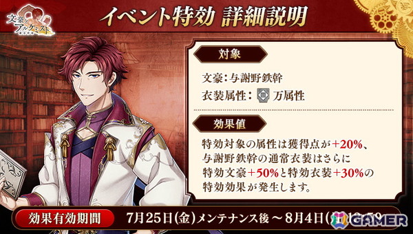 「文豪とアルケミスト」新文豪となる与謝野鉄幹（CV：小林親弘）の転生研究が開催！の画像5