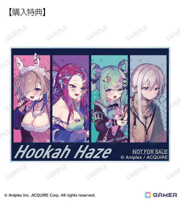 「Hookah Haze」愛上あむ、明月院こころ、古森くるみ、炭木トオルたちのイラストを使用したアクリルマスコットや缶バッジなどのグッズが登場！の画像3