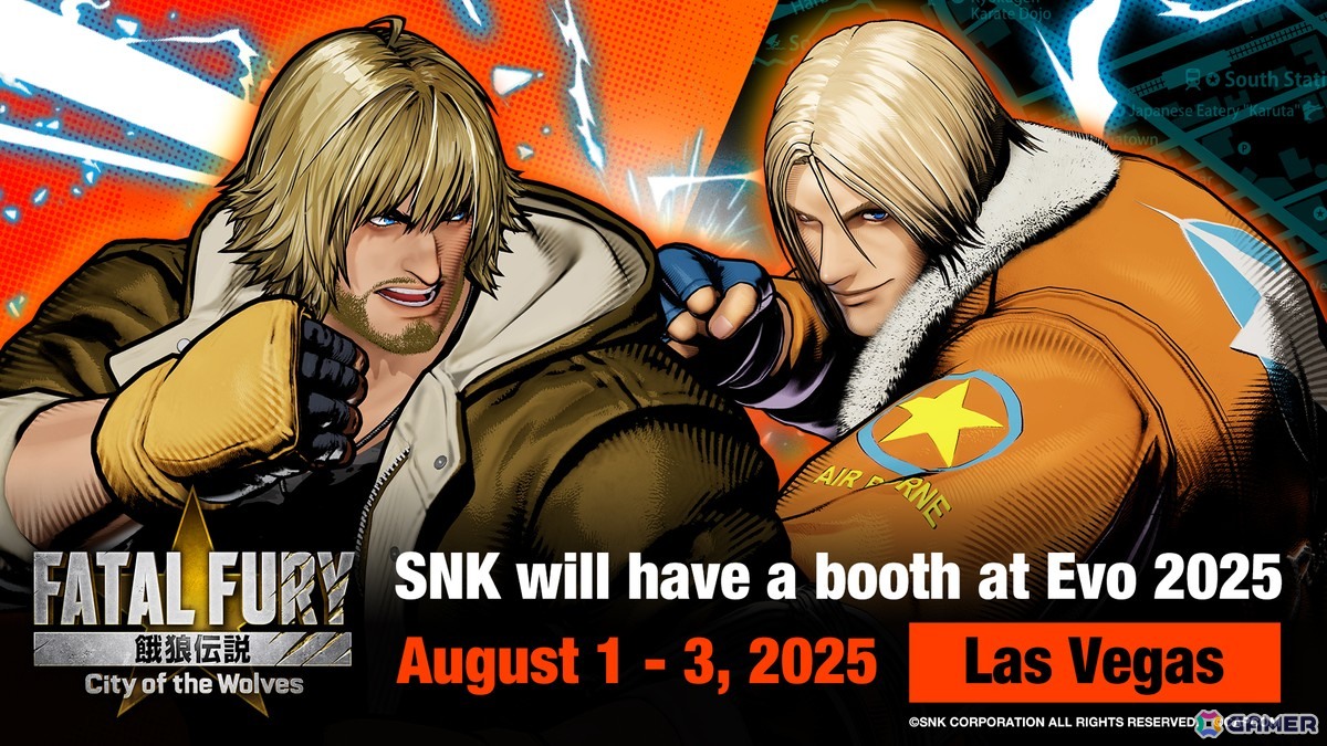 格闘ゲーム大会「Evo 2025」にSNKブースが出展！「餓狼伝説 City of