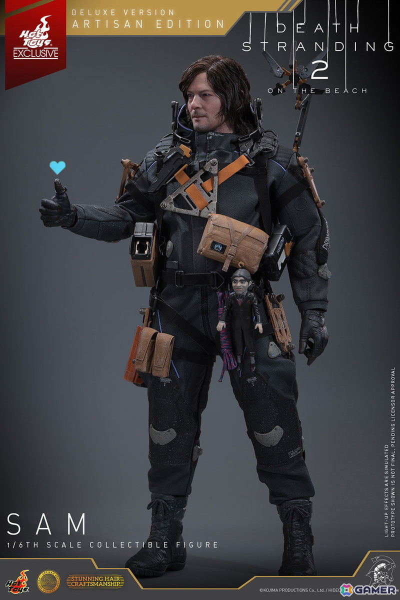 「DEATH STRANDING 2: ON THE BEACH」よりノーマン・リーダス演じるサムがホットトイズで立体化！植毛仕様の「アルチザン」版も登場の画像15