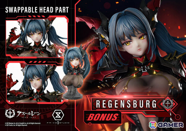 アズレン」レーゲンスブルクの1/6スケールスタチューが登場！全高