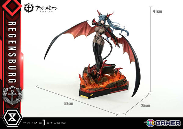 「アズレン」レーゲンスブルクの1/6スケールスタチューが登場！全高66cm＆LED発光ギミック付きのレジーナも付属で存在感抜群の画像15