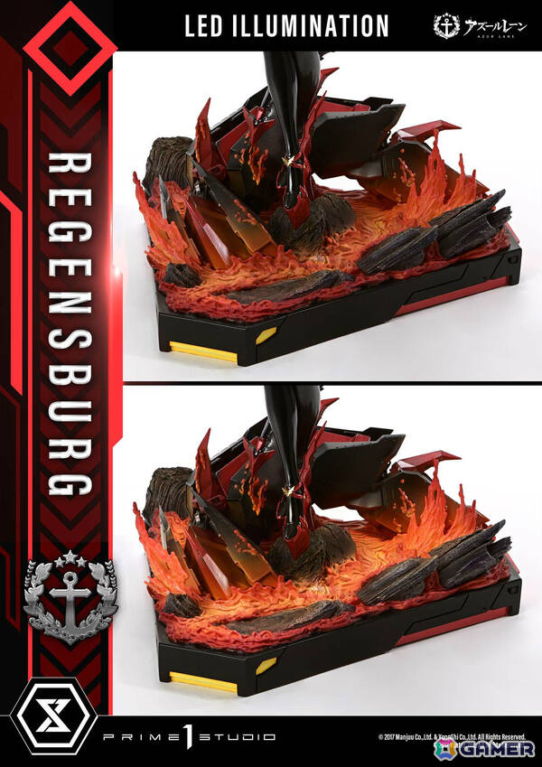 「アズレン」レーゲンスブルクの1/6スケールスタチューが登場！全高66cm＆LED発光ギミック付きのレジーナも付属で存在感抜群の画像7