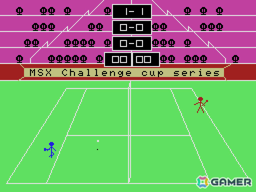 シンプルで直感的に楽しめるスポーツゲーム「3Dテニス（MSX版）」がプロジェクトEGGでリリース！の画像1