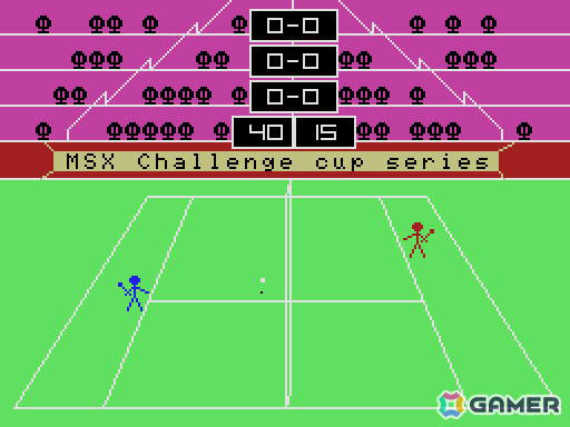 シンプルで直感的に楽しめるスポーツゲーム「3Dテニス（MSX版）」がプロジェクトEGGでリリース！の画像