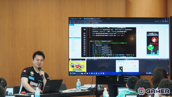 「ぷよぷよ」を通じてセガとオタクフソースの取り組みの一端が垣間見えた「ソース×ソースコードを学ぶ！プログラミング＆お好み焼教室」の模様をお届けの画像2