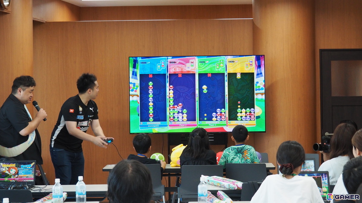 「ぷよぷよ」を通じてセガとオタクフソースの取り組みの一端が垣間見えた「ソース×ソースコードを学ぶ!プログラミング&お好み焼教室」の模様をお届けの画像
