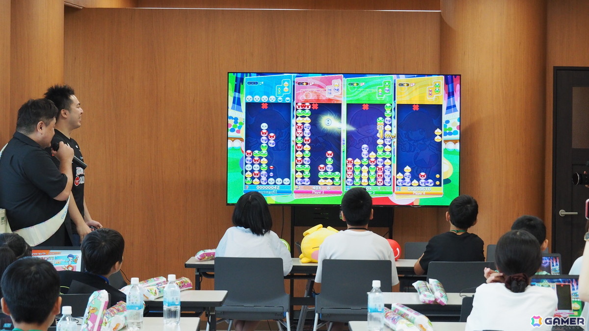 「ぷよぷよ」を通じてセガとオタクフソースの取り組みの一端が垣間見えた「ソース×ソースコードを学ぶ!プログラミング&お好み焼教室」の模様をお届けの画像