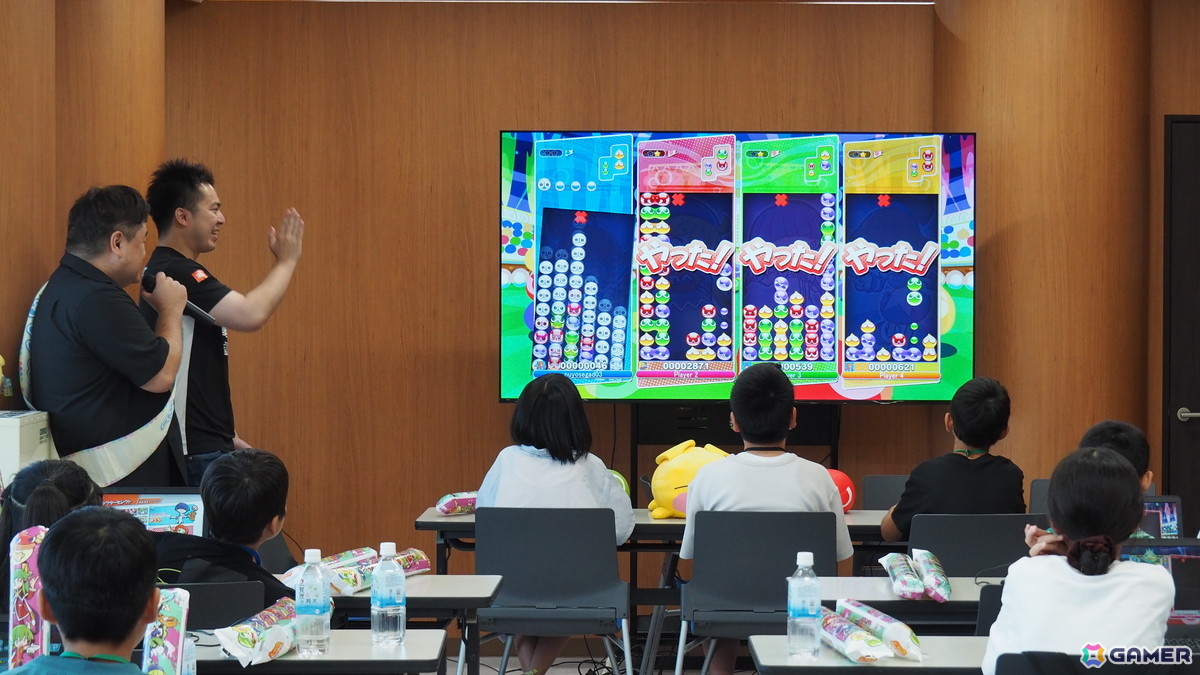 「ぷよぷよ」を通じてセガとオタクフソースの取り組みの一端が垣間見えた「ソース×ソースコードを学ぶ!プログラミング&お好み焼教室」の模様をお届けの画像