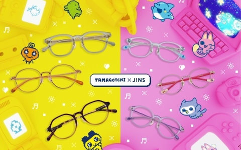 「たまごっち」とコラボしたメガネ「TAMAGOTCHI×JINS」が8月7日より販売！“つけるたびに育つ愛着”をコンセプトに大人と子ども向けの全6型12種がラインナップ