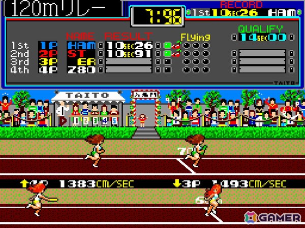 「アーケードアーカイブス THE運動会」がPS4/Switchで7月31日に配信！運動会をテーマにした全7種目で1位を目指すアクションゲームの画像