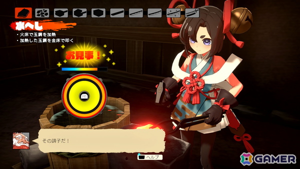 「トワと神樹の祈り子」ミニゲーム形式で楽しめる本格的な刀鍛冶の仕組みを紹介！シンジュの里の施設もの画像37
