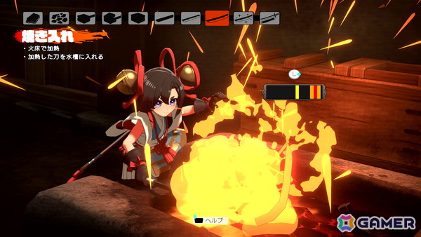 「トワと神樹の祈り子」ミニゲーム形式で楽しめる本格的な刀鍛冶の仕組みを紹介！シンジュの里の施設もの画像41