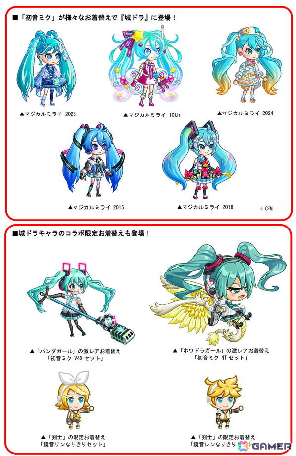 「城とドラゴン」×「初音ミク」初のコラボイベントが開催！「千本桜」など人気楽曲がBGMとして視聴できるの画像3