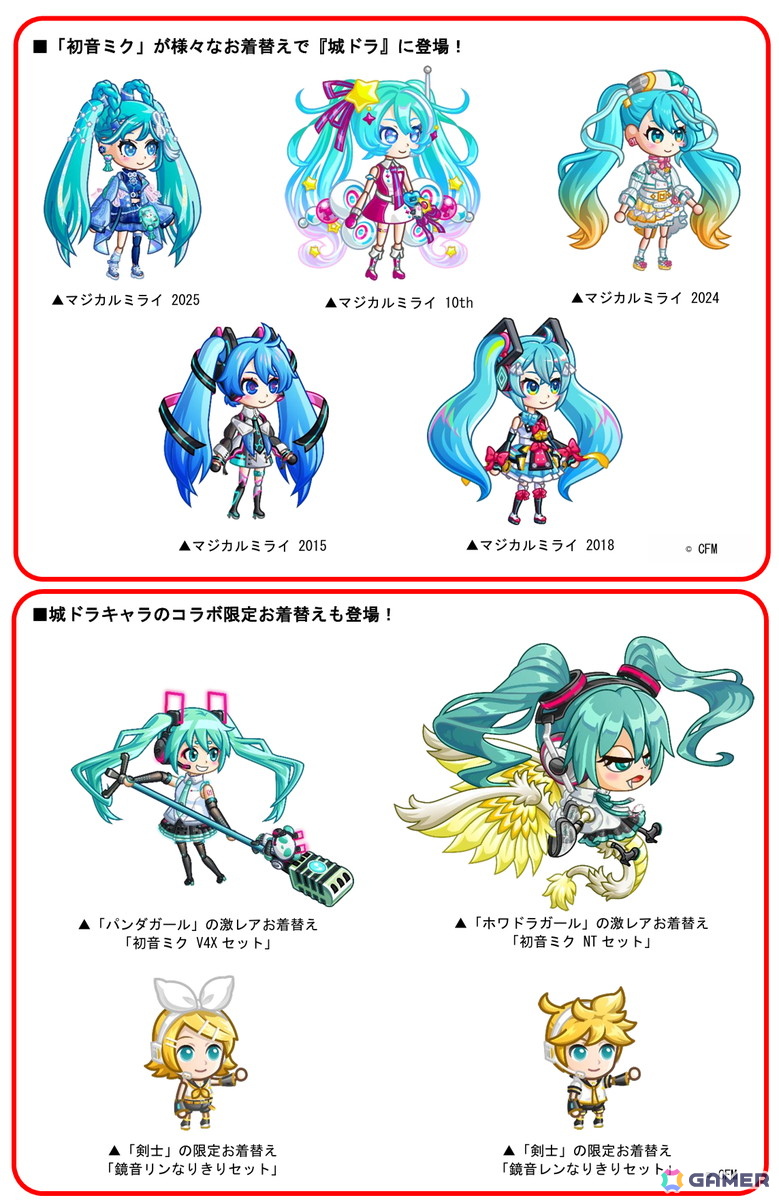 城とドラゴン」×「初音ミク」初のコラボイベントが開催！「千本桜