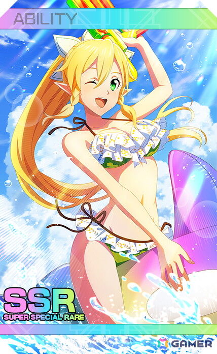 ソードアート・オンライン ヴァリアント・ショウダウン」水着姿