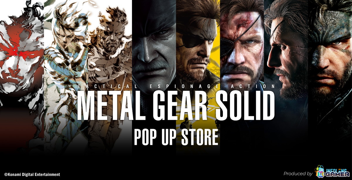「METAL GEAR SOLID」シリーズのポップアップストアが渋谷と心斎橋のPARCOにて8月15日より順次開催!アクスタをはじめとしたオリジナルグッズが販売の画像